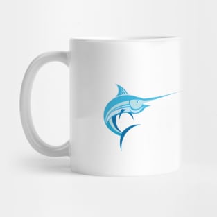 Blue Marlin Swordfish Logo Mug